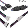 2/10 Pcs Hot LED Strip Light For 3528 5050 Adapter 4 pin 5 Pin Wire  Male Female Connector