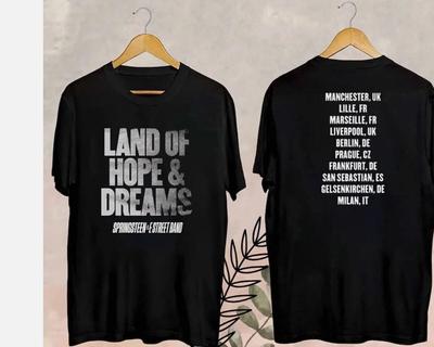 Спрингстин The E Street Band 2025 Тур Land Of Hopes Dreams Футболка
