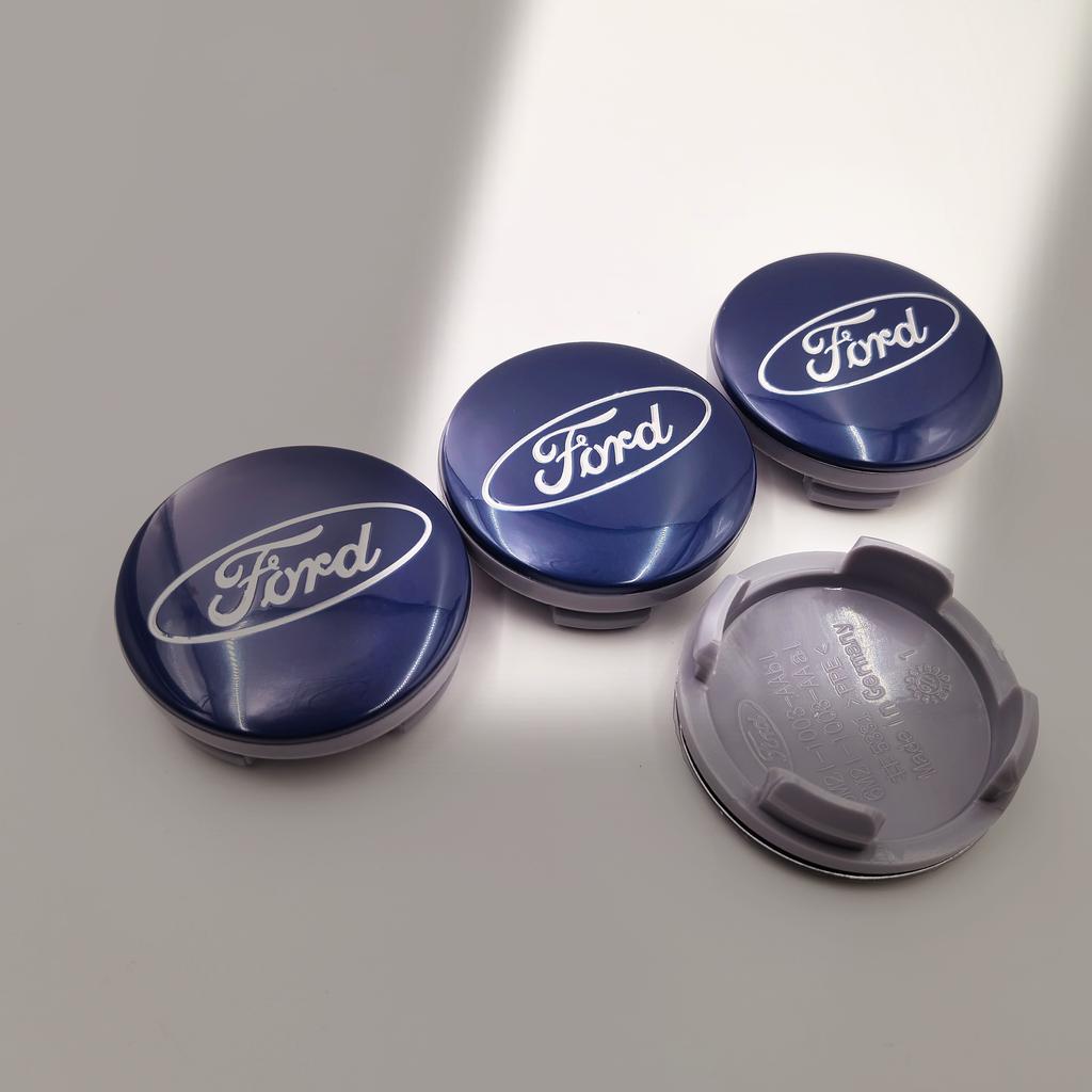 AJV1 4PCS 54/56/60/65/68mm Wheel Center Caps For Ford Fiesta Mondeo Fusion Explorer Escape Focus Kuga Rim Hubcap Cover Badge