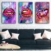 Modern Graffiti Art Sexy Colorful Lips Picturs Canvas Painting Oil Painting Modern Posters Wall Art For Living Room Home Decor