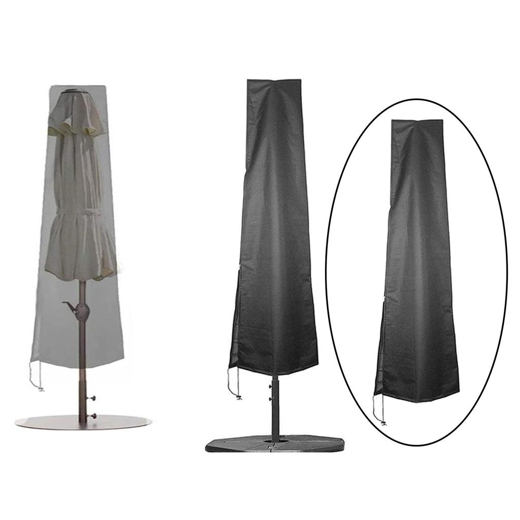 Чехол для уличного зонта для патио с молнией, Чехол для офсетного зонта от дождя, ветра и пыли