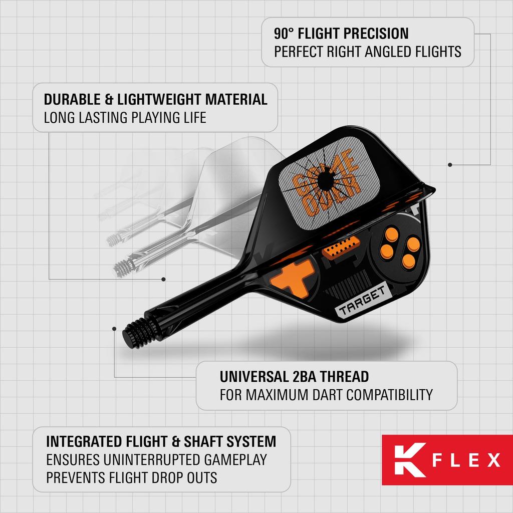 TARGET Игровой автомат Flight Форма Over 3 Штуки Аксессуар для дартса K-Flex №6