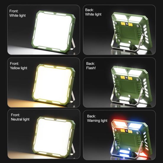 Многофункциональный уличный фонарь для кемпинга, 3 цвета, регулируемый, перезаряжаемый, супер яркий, портативный, для рыбалки, походов, палатки, аварийный фонарь, прожектор