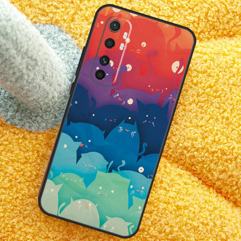 Милый Коллаж Мультяшных Кошек Чехол Для Xiaomi 15 14 Ultra 13T 14T 15T 17 Pro Max Чехол Для POCO X7 F8 Pro X3 X5 X6 F5 F6 F7