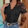 Летний женский кружевной комбинезон с v-образным вырезом, тонкий комбинезон
