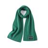 2025 New Small Wide Wool Scarf Solid Color Simple Versatile Shawl Fashion Autumn and Winter Warm Scarf