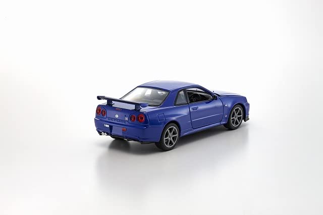 Kyosho WELLY 1/24 Nissan Skyline GT-R (R34) MT Blue Finished Product