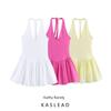 Kaslead New Arrival Women's Clothing Fashion Style Fashion Hanging Collar Patchwork Dress 0085338 630
