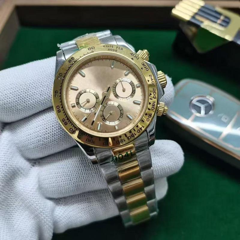 Мужские автоматические механические часы Jialu Daytona с циферблатом «Панда»