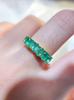  925 Sterling Silver Natural Emerald Ring Fine Jewelry for Retailers and Boutique Stores