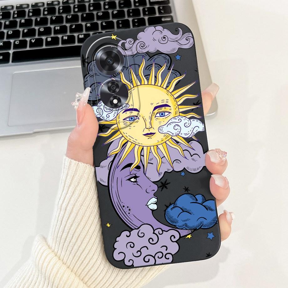 For Oppo A60 4G 5G CPH2631 Case Soft Silicone Back Cases Panda Marble Draagon Cat Astronaut Phone Cover For Oppo A80 5G CPH2639