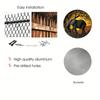 1pc 8x8 Inch Spring Aluminum Metal Signage Artificial Hollow Painting Circular Wreath Signage Office Decoration Women Gift