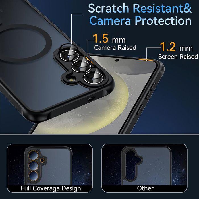 Coque de protection - BOOLING - pour Samsung Galaxy A16 4G/5G - Noir - 2 Verres Trempés - Antichoc