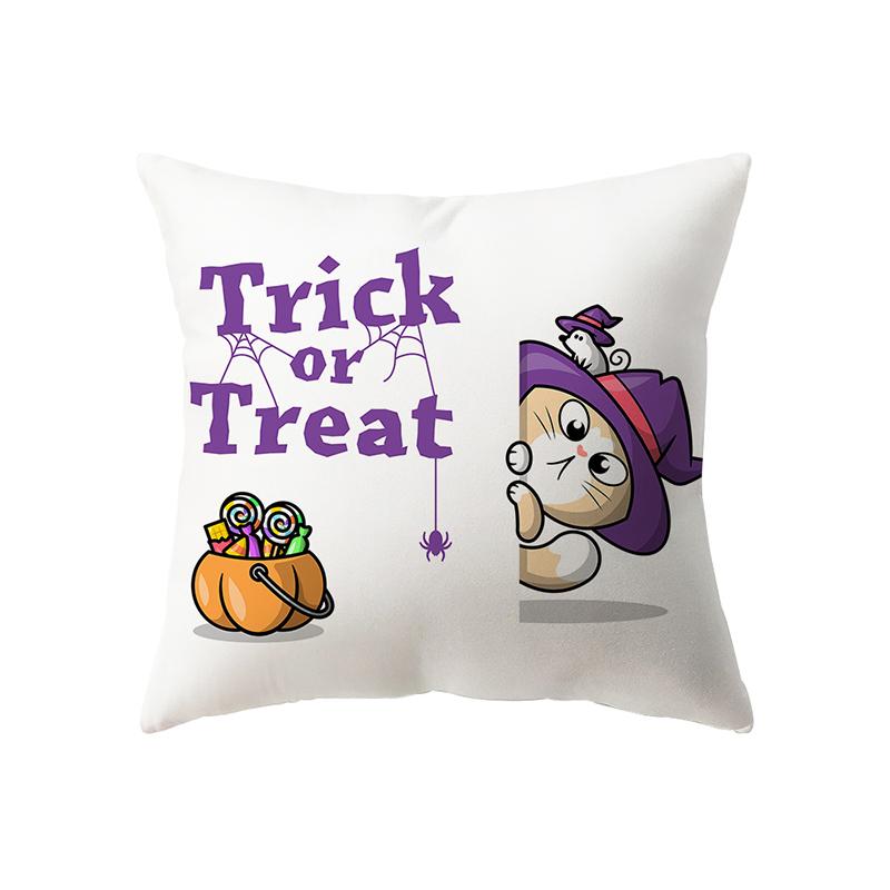 Подушка с изображением тыквенного черепа на тему Хэллоуина, чехол для дивана, праздничный подарок, декор для вечеринки, дом
