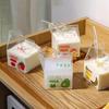 12oz 350ml Square Milk Glass Milk Carton Milk Box Glass Milk Cup Creamer Container No Straw