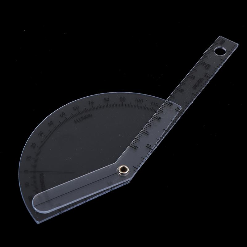 Медицинский палец-гониометр Пластиковый транспортир 180 градусов Угловая линейка Пальцевая линейка