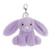 Apricot Lamb Purple Bunny Cute Soft Keychain Plush Perfect for Boys and Fits Kids Backpacks and 11cm Toy, Girls, Purses,