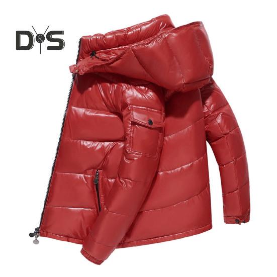 Мужское зимнее хлопковое пальто со съемным капюшоном, длинный рукав, однотонная стеганая куртка с карманами, водонепроницаемая теплая верхняя одежда