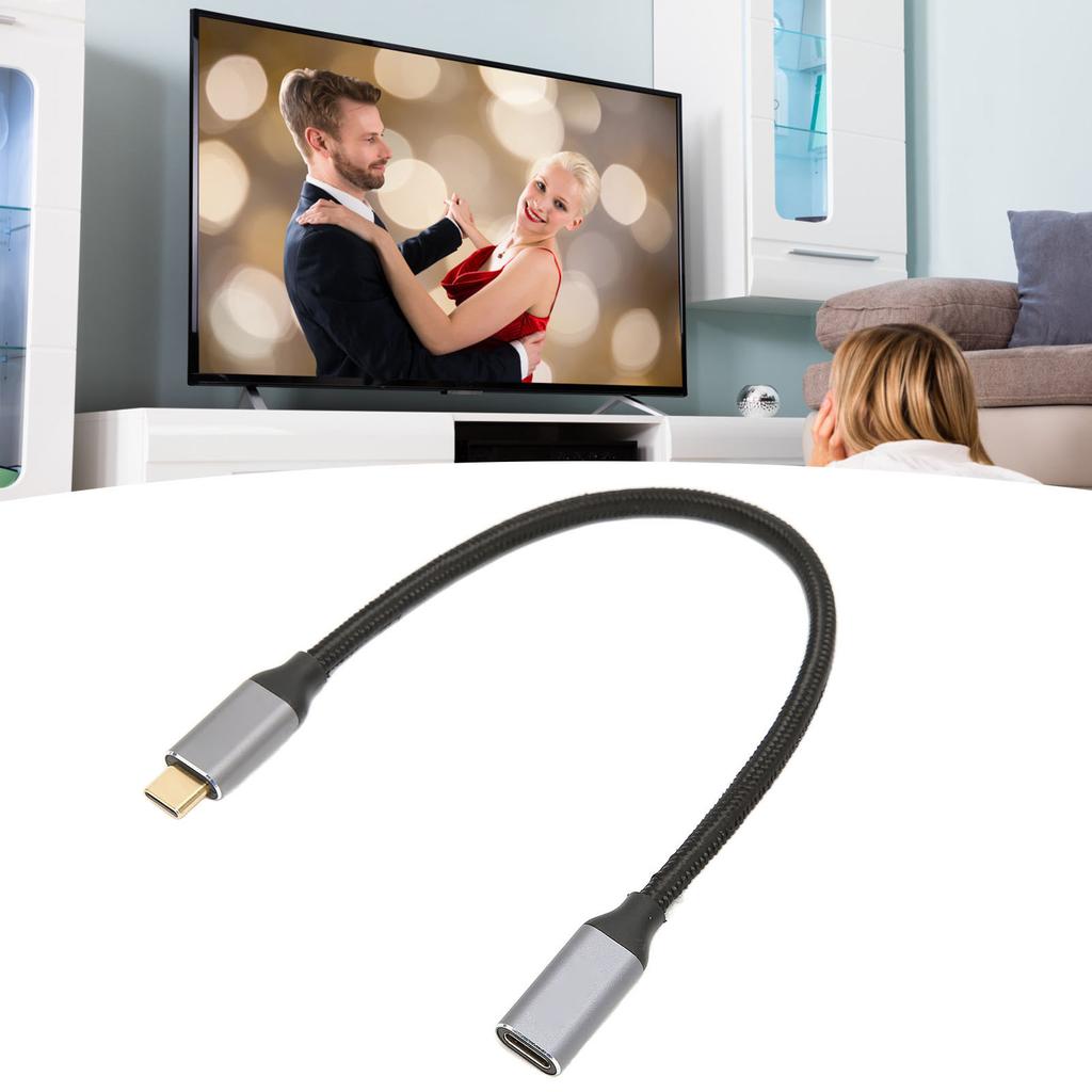 Удлинительный кабель USB C 10 Гбит/с Синхронизация данных 100 Вт Power Delivery 4K 60 Гц Видеовыход Кабель USB C с чипом E-Marker