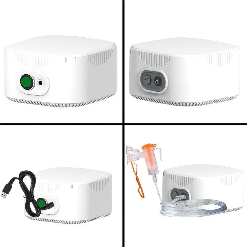 Сверхмощный Компактный Небулайзер Регулируемый Нежный Туман Астма Компрессионный Атомайзер Дети Взрослые Микронный Размер Машина для Распыления