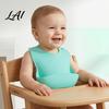 Comfortable Bibs for Sensitive Skin Silicone Baby Bib Waterproof Soft Adjustable Feeding Durable Non Irritating Summer Large Pocket Food Catch