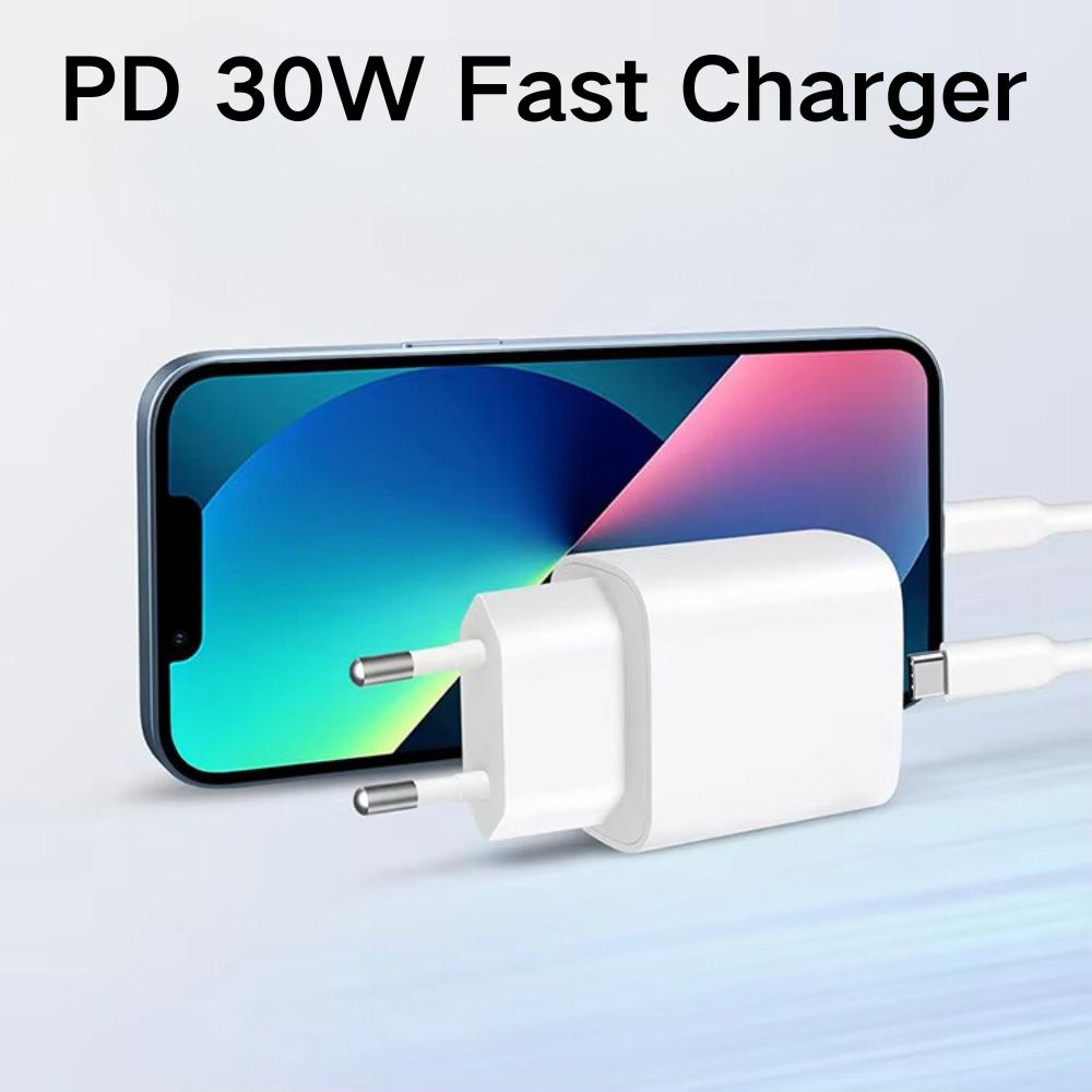 30 Вт PD быстрое зарядное устройство для зарядного устройства Brick PD 30 Вт USB C быстрое быстрое зарядное устройство адаптер питания Cube для iPhone Samsung Xiaomi