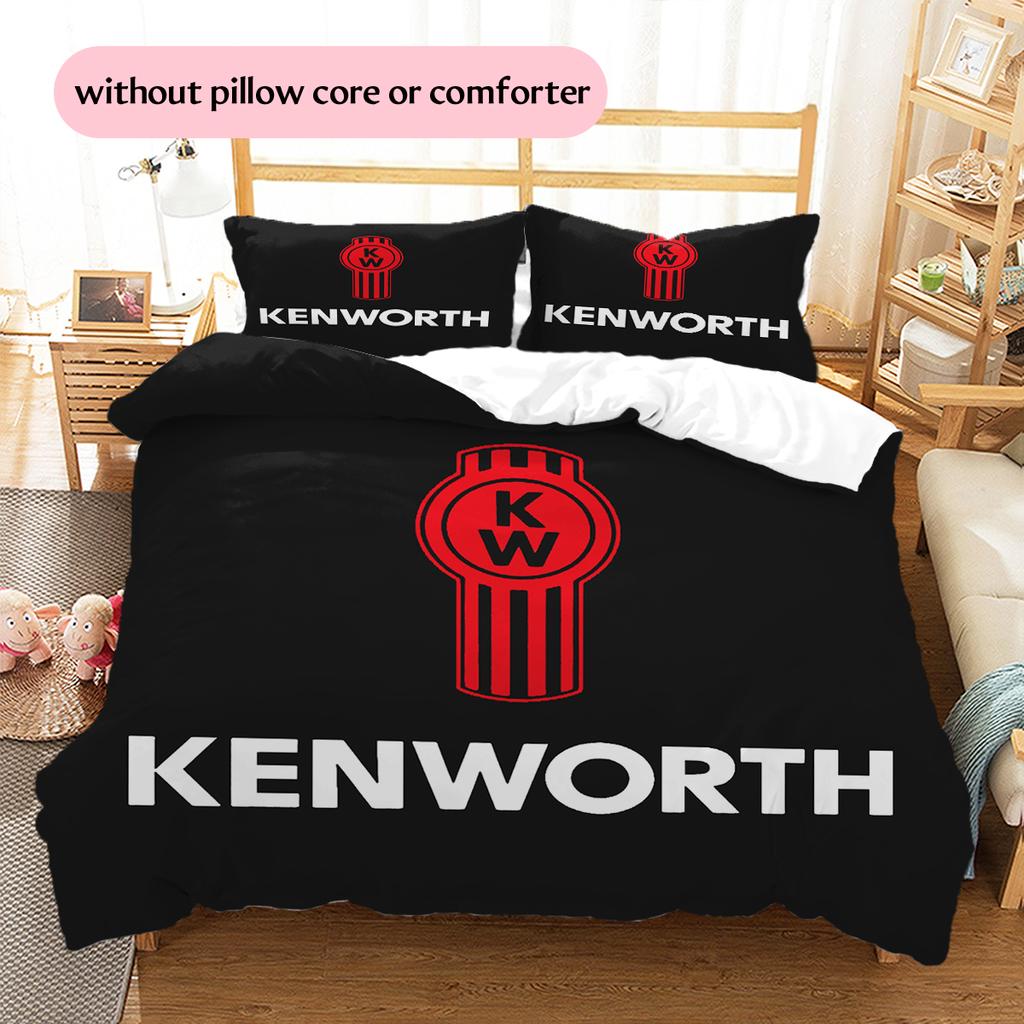 Постельное белье с рисунком Kenworth Декор для дома Подарок на день рождения (1 пододеяльник + 2 наволочки, без наполнителя)