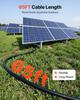 Solar Panel Extension Cable, 19.81M Black + 19.81M Red, 10 AWG (6 mm²), Solar Panel Wire with Female and Male Connectors, IP67 Waterproof PV Tinned