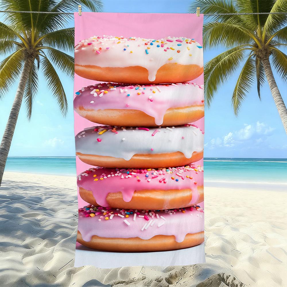 Microfiber Printed Beach Towel Quick-Drying Sand-Proof Absorbent Bath Towel Travel Swimming Towel