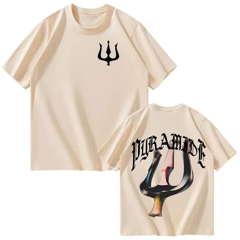 Rapper Werenoi Pyramide 2026 summer Print Harajuku Tshirt Fans Gift Mens Women Fashion Aesthetic Short Sleeve Top Streetwear