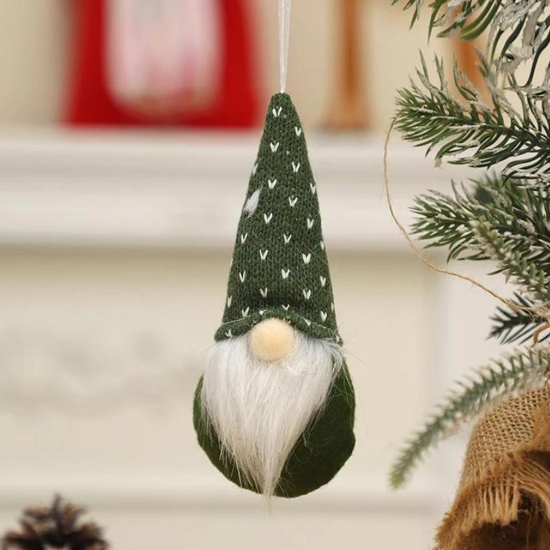 1Pcs Xmas Tree Hanging Santa Faceless Gnome Doll Wall Decor Adorable Christmas Dinner Festive Atmosphere Unique Ornament