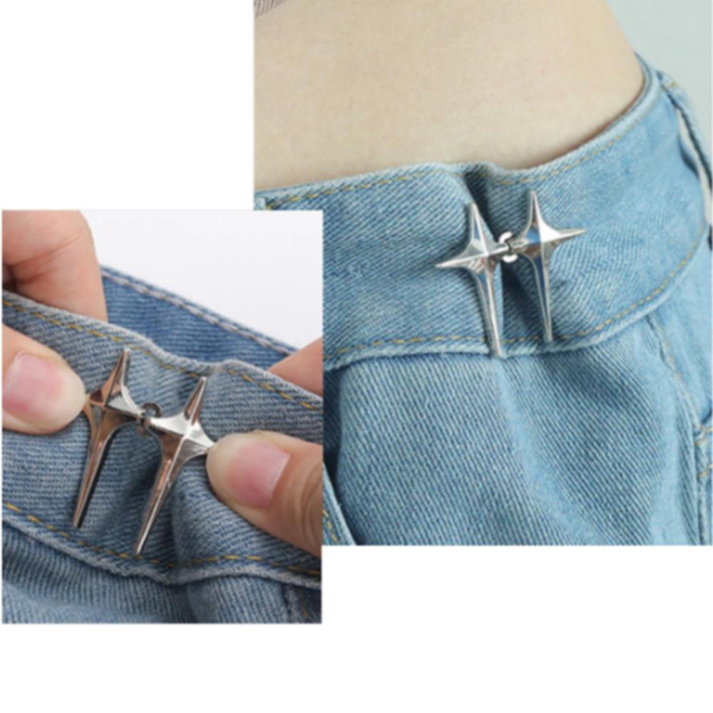No Sew Jeans Button Adjustable Detachable Button Snap Button Waist Tightener