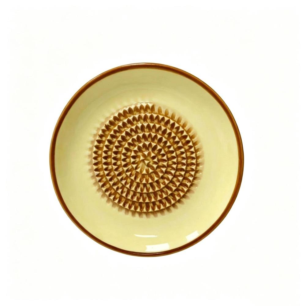 Non-Slip Ceramic Ginger Grater Easy Clean Fruit Grinding Tool Manual Garlic Masher  Tomato Grating