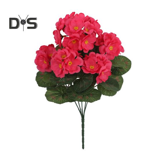 1/2 шт. искусственная герань реалистичные устойчивые к ультрафиолетовому излучению искусственные цветы для свадебной вечеринки в помещении и на открытом воздухе офисный стол центральный элемент пластиковые искусственные цветочные растения