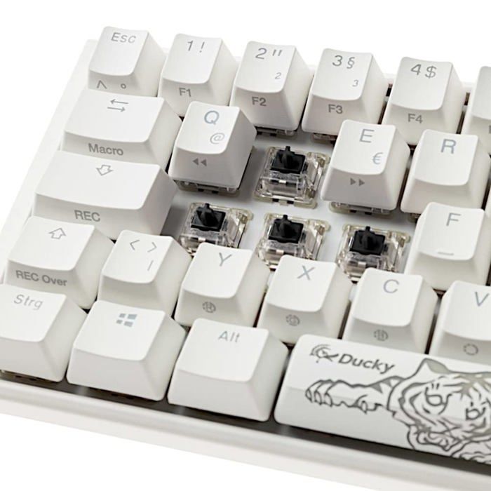 Clavier de jeu - DUCKY - One 3 Classic Pure White SF - Rétroéclairé RGB LED - MX-Black - Filaire