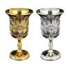 2 шт. Ретро бокалы Металлические винные чаши Королевские чаши Бокал для вина Средневековый европейский стиль Рельефные стаканы для питья Подарок