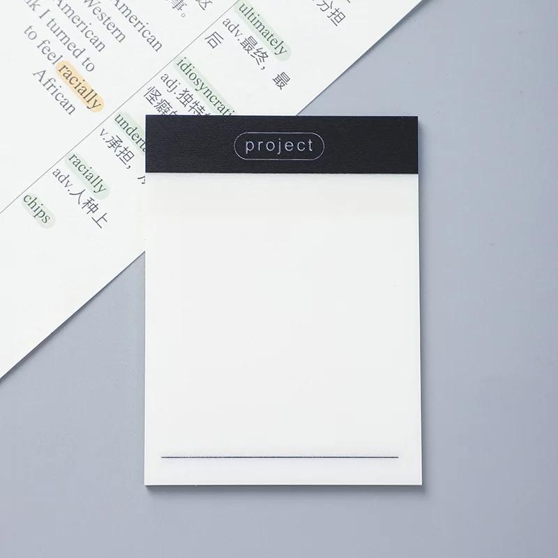 Новый прозрачный материал ПЭТ для студентов с перспективой Post-it Notes N раз Наклейки разрываемые Post-it Notes Наклейки