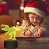Dinosaur 3D Night Light with 7 Color Changes Black Base Gift Room Decor For Kids