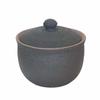 Landscape Hechimon Salt Pot, Large, Black, Made In Japan