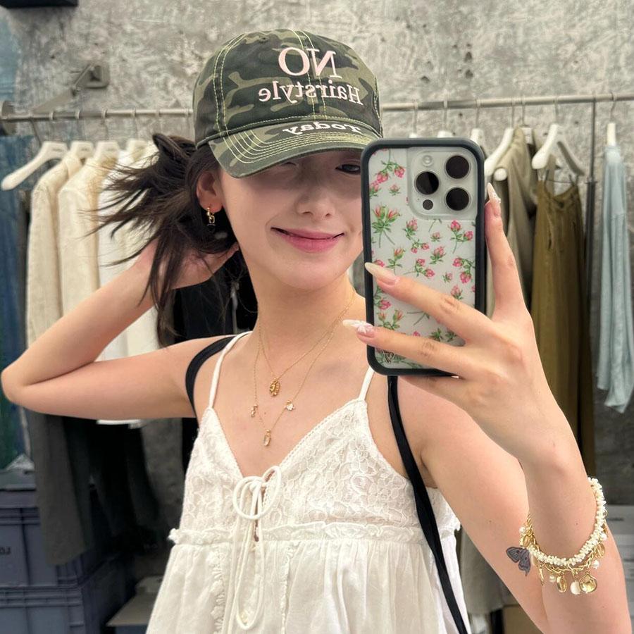 Корея Нет Прическа Сегодня Контрастный Цвет Алфавит Камуфляж Кепка Tide Уличная Мода Бейсболка Женская