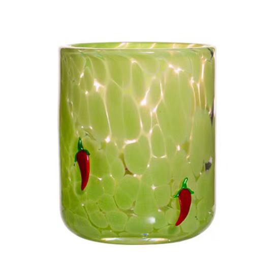 Yousheng Christmas Icon Glass Holiday Themed Stemless Drinking Glasses Unique Texture Design Glassware Christmas Thanksgiving Party Decor