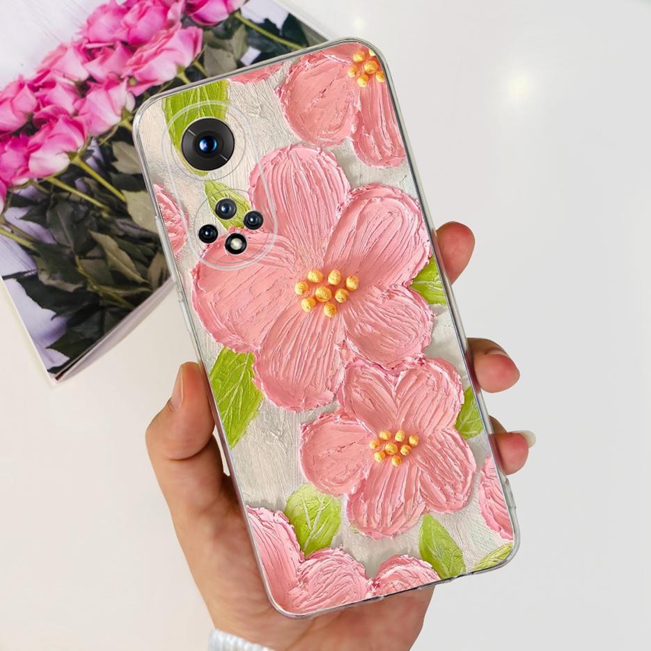 Чехол для Huawei Honor 50 NTH-AN00 Новый модный окрашенный чехол Мягкий силиконовый чехол для телефона Для Honor 50 Lite Honor50 Pro Fundas Бампер