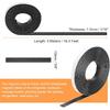 MECCANIXITY Магнитная лента 16,4 фута x 3/8" Ширина x 1/16" Толщина Магнитная лента Наклейки Самоклеящиеся для Белых досок Холодильника и DIY
