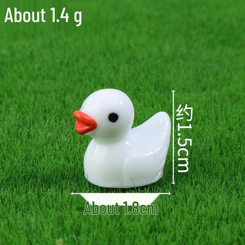 Желтый утенок смоляная фигурка для украшения микроландшафта