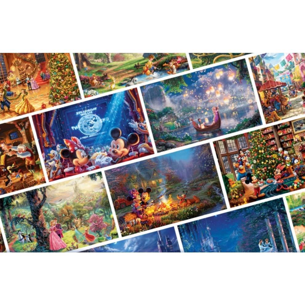 Рождественская пазл-картина Томаса Кинкейда «Микки Маус и друзья» от Disney