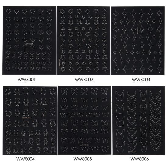 Изысканные наклейки для ногтей со звездами, сказочная мода, долговечность