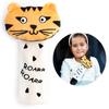 Milk&Moo Skater Cheetah Seat Belt Pillow For Kids, Neck, Shoulder Support In Car