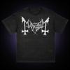 Mayhem Блэк-метал Группа Футболка Мужская Повседневная Хлопковая Футболка Винтажная Мода Круглый вырез Короткий удобный