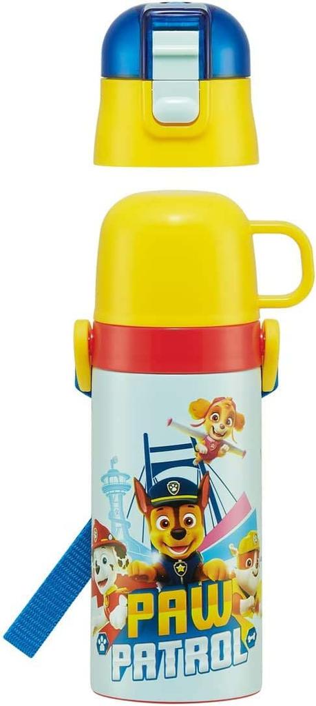 Skater Бутылка для воды из нержавеющей стали для питья объемом 420 мл, чашка для питья объемом 350 мл, легкая бутылка для воды Paw Patrol 23 для мальчиков, спортивная бутылка для воды небольшой емкости