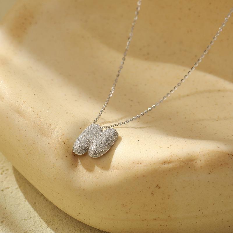 Женское ожерелье Banyan Tree из серебра 925 пробы с 26 буквами бриллиантов в форме пузыря — цепочка на ключицу в европейском и американском стиле хип-хоп.